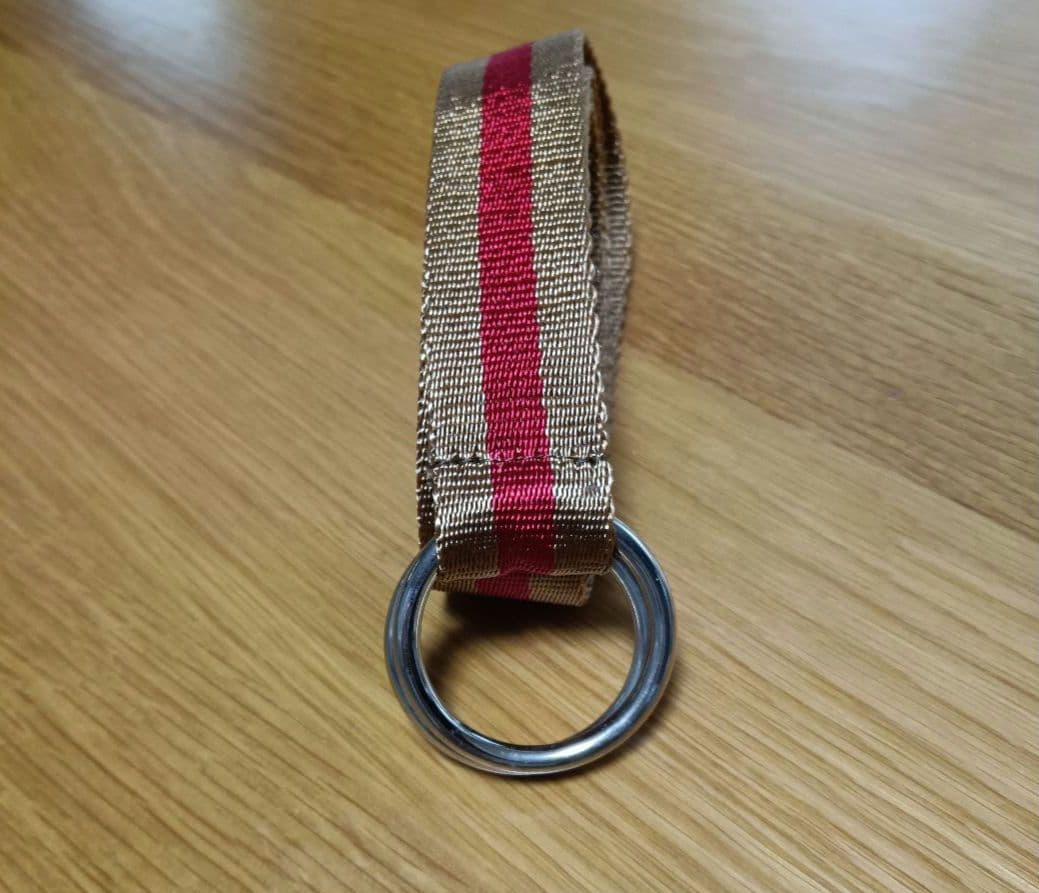 Women's Brown and Red Stripe Belt Casual Belt Snidel