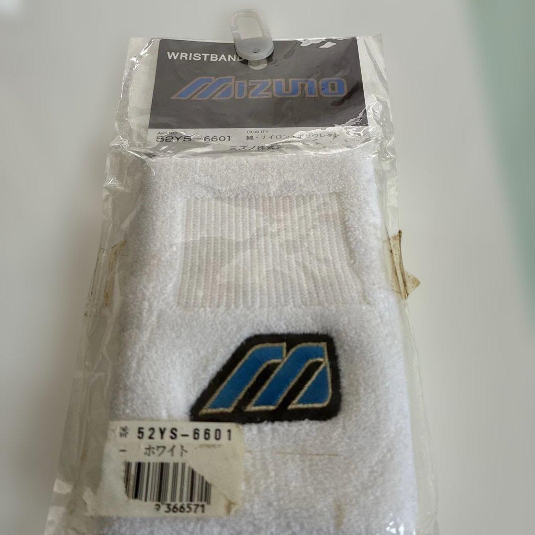 ✨Mizuno✨Mizuno✨Rare Label White Baseball Wristband (1 pc)✨